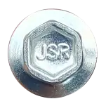 捷斯隆外六角 JSR 头标：六角头中央压印 JSR 字母，碳钢